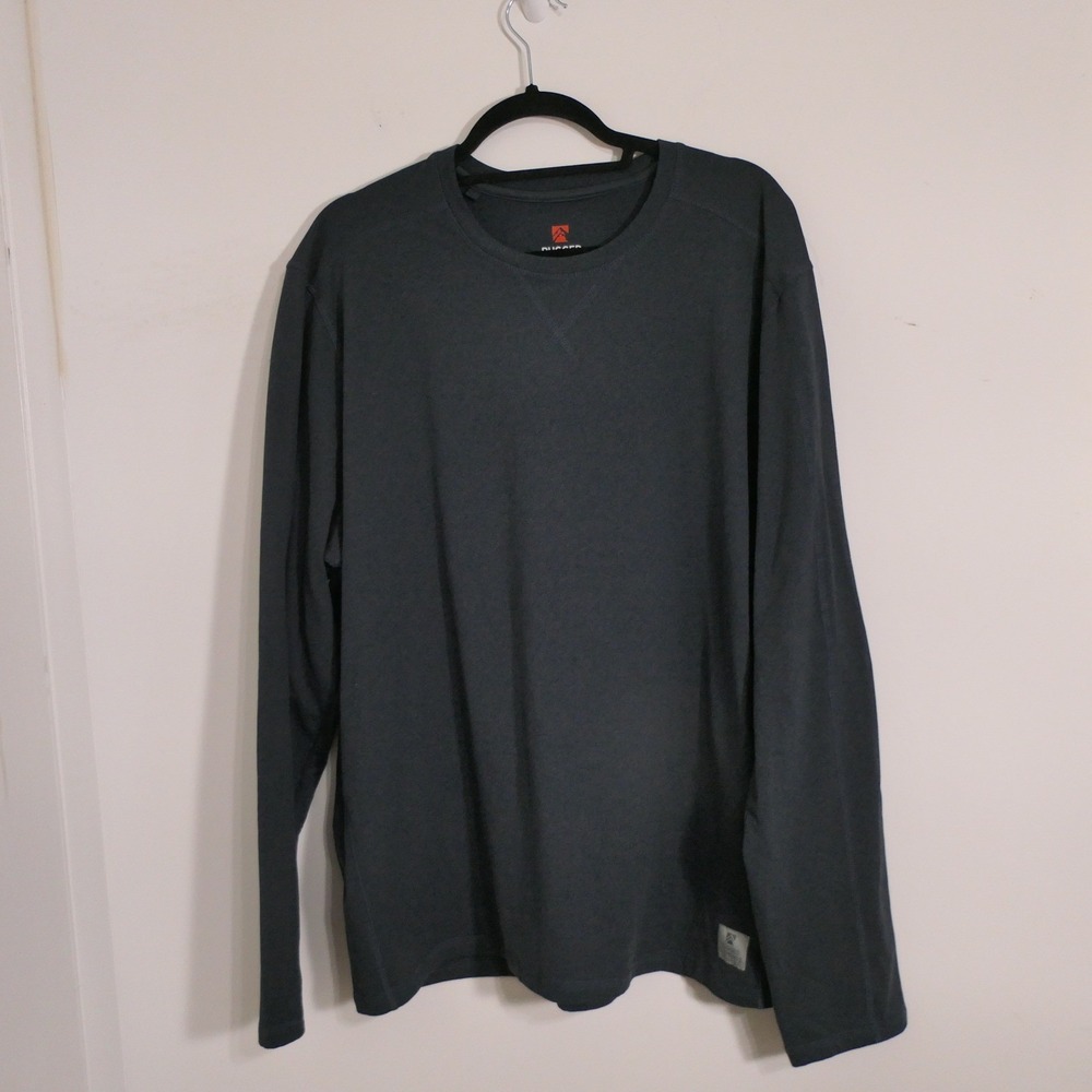 Rugged Elements Mens Shirt XXL Charcoal Grey Sueded Gorpcore Utility Hiking
